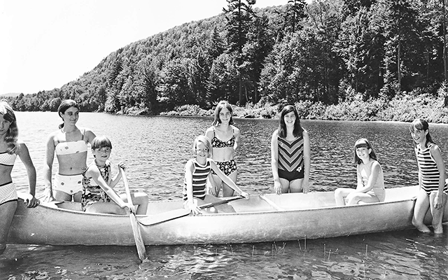 Moss Lake Camp for Girls - Senior Camp Canoeing Class 1965