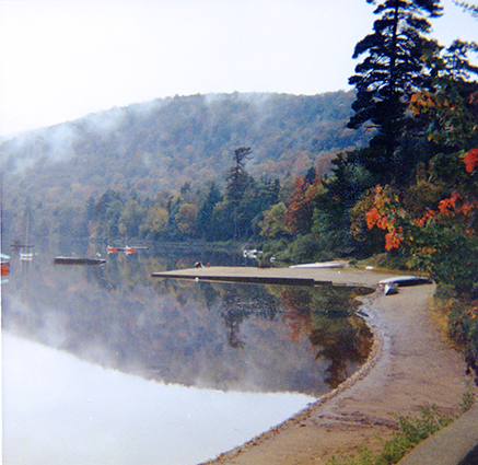 Moss Lake Camp for Girls - Autumn at Lake - View from School House